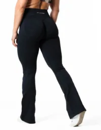 Relode Aura Seamless Scrunch Flared Tights - Black