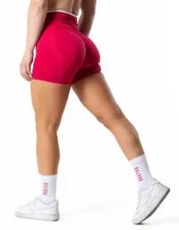 Relode Hybrid Contrast Shorts - Berry