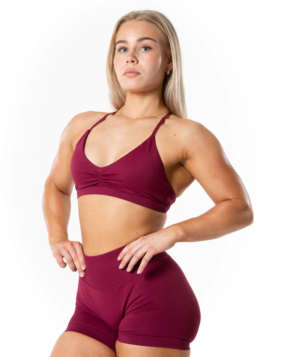 Relode Aura Seamless Sports Bra - Cherry