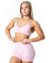 Relode Aura Seamless Sports Bra - Light Pink
