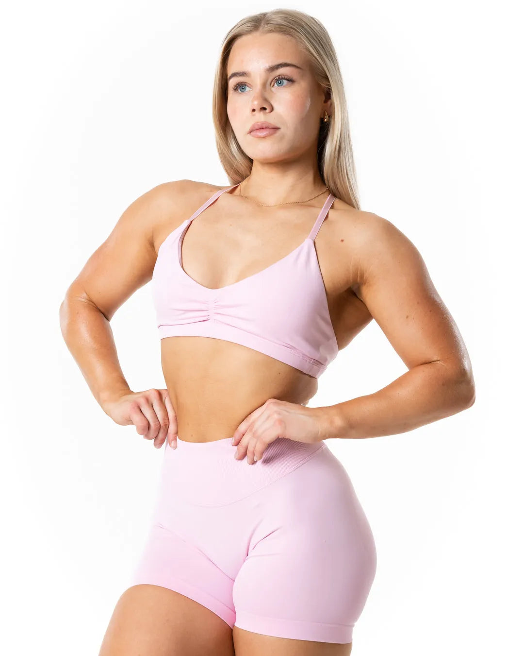 Relode Aura Seamless Sports Bra - Light Pink