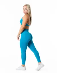 Relode Aura Seamless Scrunch Tights - Aqua