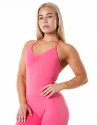 Relode Aura Seamless Halterneck Top - Blush Pink