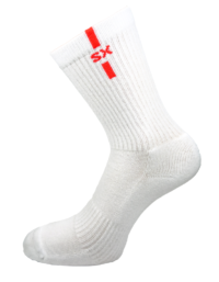 supersox.se Tennissockor - Vit/Röd - Str. 42-47