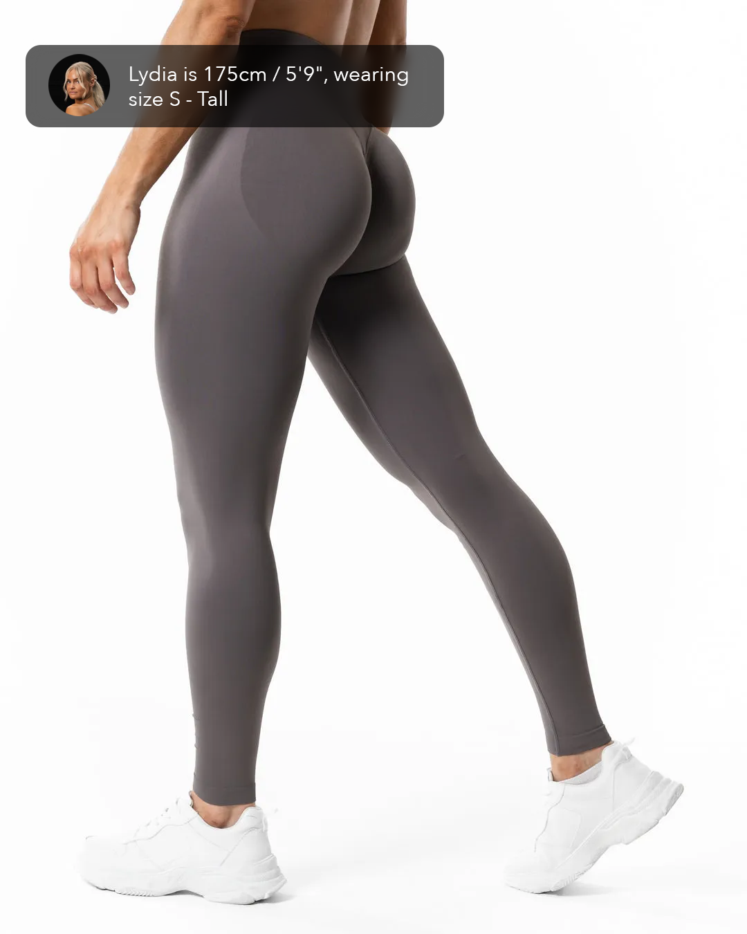 Relode Aura Seamless Scrunch Tights - Earth Grey