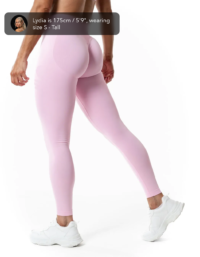 Relode Aura Seamless Scrunch Tights - Light Pink