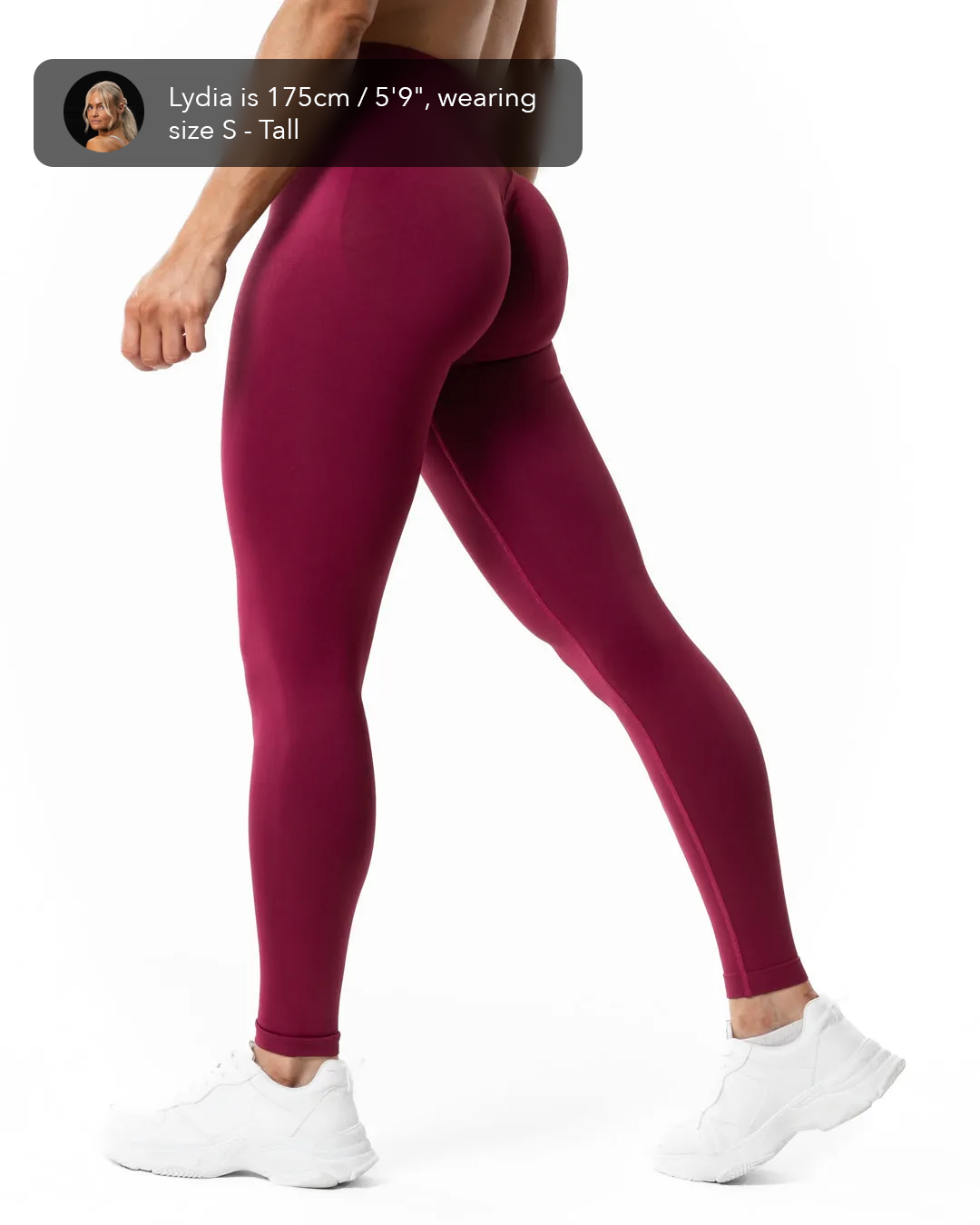 Relode Aura Seamless Scrunch Tights - Cherry