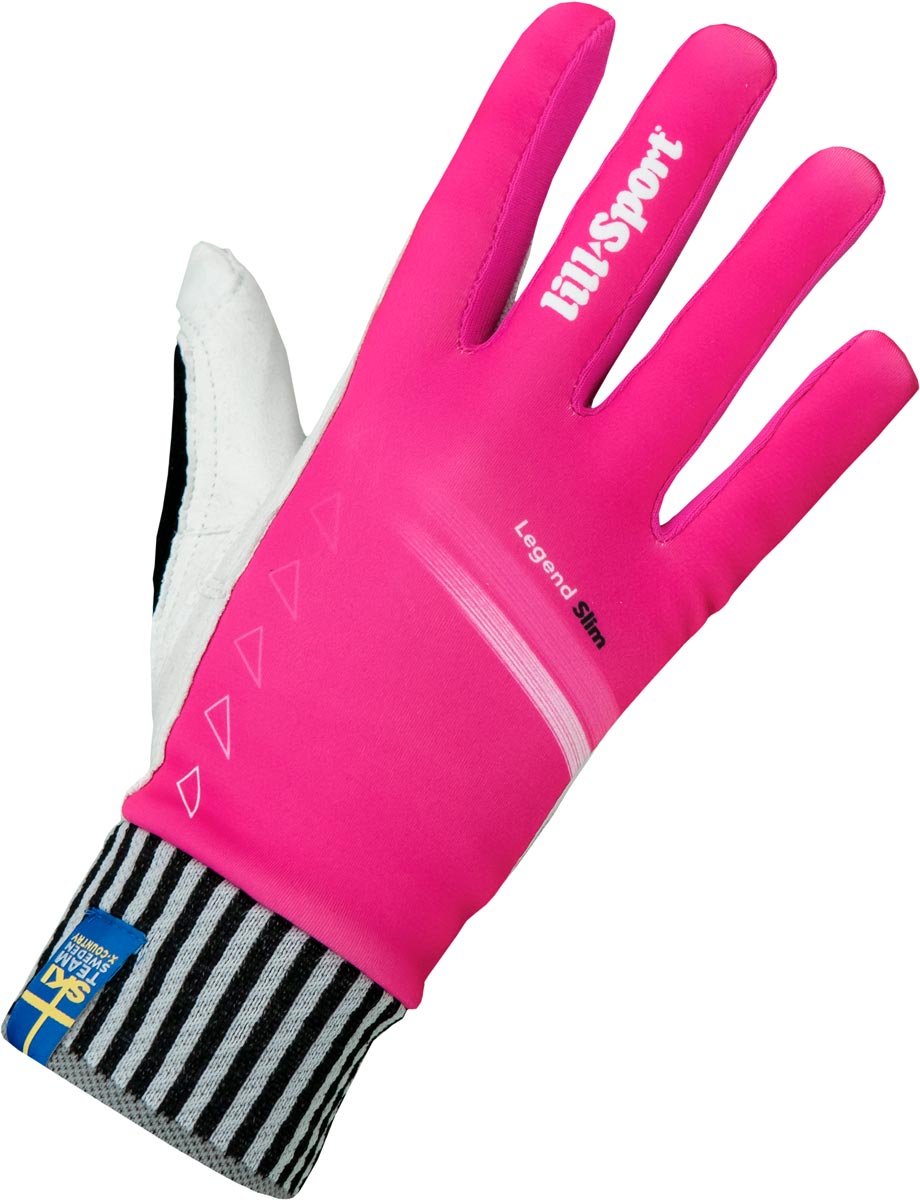 Lillsport Legend Slim Rosa 8 | Längdskidhandskar