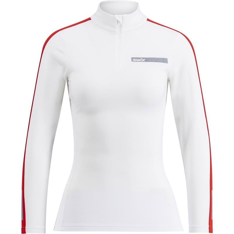 Swix Roadline Nts Half Zip Baselayer Top W Dam Vit XS | Mellanlager Tröja