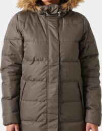 Helly Hansen Dam Aden Colder Days Lång Dunparkas Grön XS