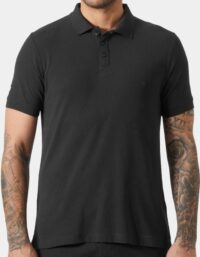 Helly Hansen Herr Crewline Snabbtorkande Polotröja Svart XL