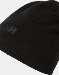 Helly Hansen Unisex Brand Soft Stickad Mössa Med Logotyp Svart STD