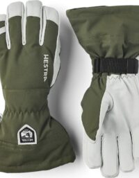 Hestra Hestra Army Leather Heli Ski 5-finger Olive