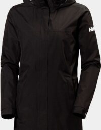 Helly Hansen Dam Aden Lång Regnjacka Svart XS