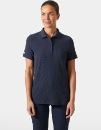 Helly Hansen Dam Crew Technical Navy Polotröja Marinblå XS