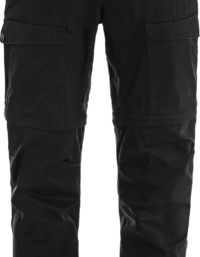 Fjällräven Men's Abisko Hybrid Trail Trousers Zip-Off Black