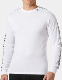 Helly Hansen Herr HH Lifa Stripe Crew Baslager Vit XL