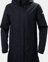 Helly Hansen Dam Aden Lång Regnkappa Med Isolering Marinblå XS