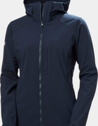 Helly Hansen Dam Paramount Softshell Jacka Med Huva Marinblå XL