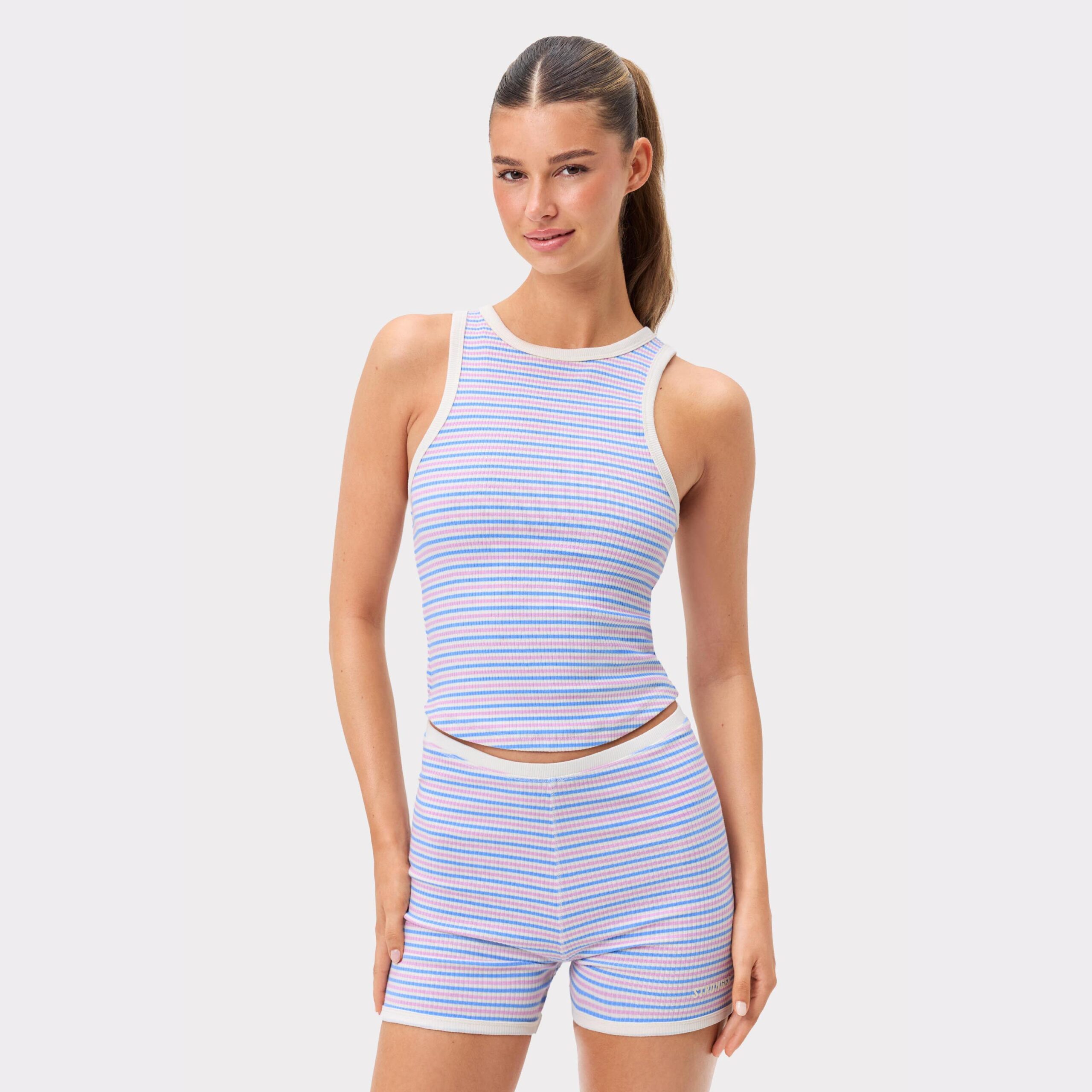 Stronger Stripe Rib Tank Top