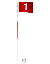 Golf Träning - Flyttbar Golfflagga med Puttingkopp