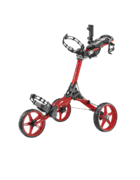 CaddyTek CaddyLite Compact - Golfvagn med 3 Hjul – Röd