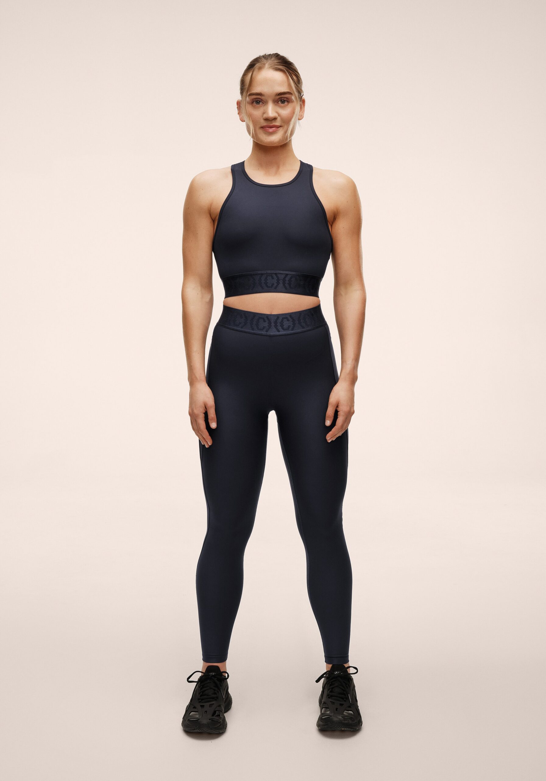 Casall Logo Elastic High Waist Tights - Core Blå XL